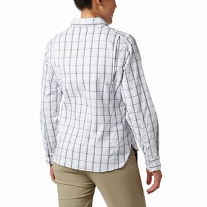 Columbia Silver Ridge™ Lite Plaid Långärmad Tröja Dam Vita (NGOPJ0295)